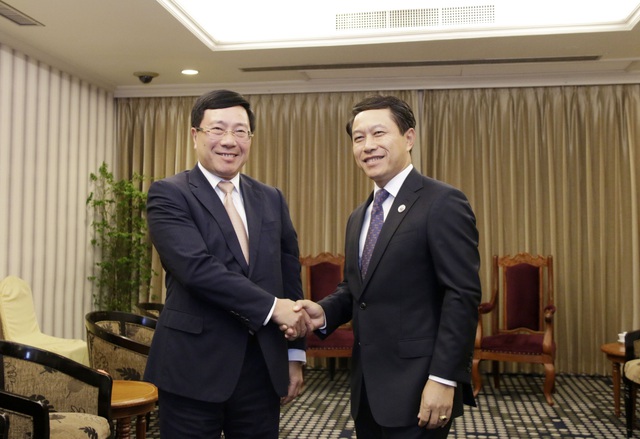 Phó Thủ tướng Phạm Bình Minh gặp Bộ trưởng Ngoại giao Trung Quốc, Lào - Ảnh 3.