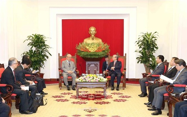 Thường trực Ban Bí thư tiếp Cố vấn đặc biệt Liên minh Nghị sĩ hữu nghị Nhật-Việt - Ảnh 1.