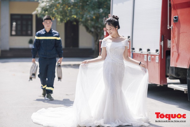 Nghệ An: Bộ ảnh cưới ấn tượng của chàng lính cứu hỏa 9X   - Ảnh 6.