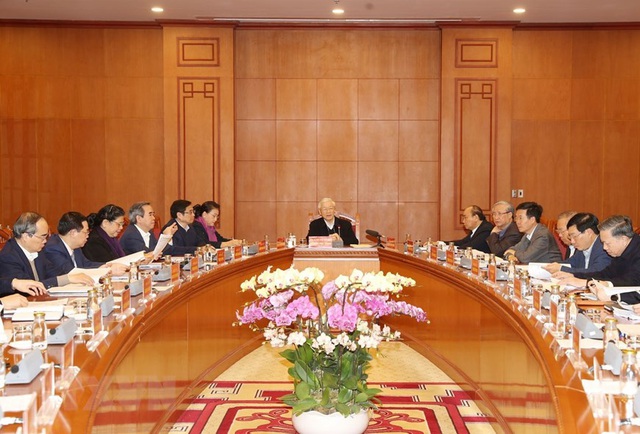 Hình ảnh Tổng Bí thư, Chủ tịch nước Nguyễn Phú Trọng chủ trì họp Tiểu ban Văn kiện ĐH XIII của Đảng - Ảnh 3.