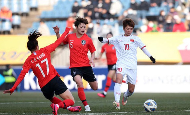 Thất thủ trước ĐT nữ Hàn Quốc, ĐT nữ Việt Nam tiến vào vòng trong với vị trí nhì bảng - Ảnh 1.