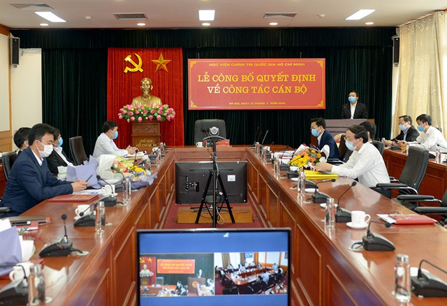 Học viện Chính trị Quốc gia Hồ Chí Minh điều động, bổ nhiệm nhiều vị trí cán bộ - Ảnh 1.