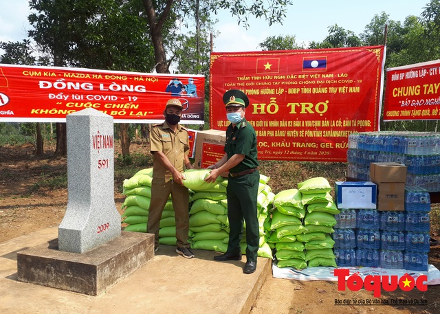 Biên phòng Quảng Trị chung tay, tiếp sức cho lực lượng bảo vệ biên giới Lào chống dịch - Ảnh 8.