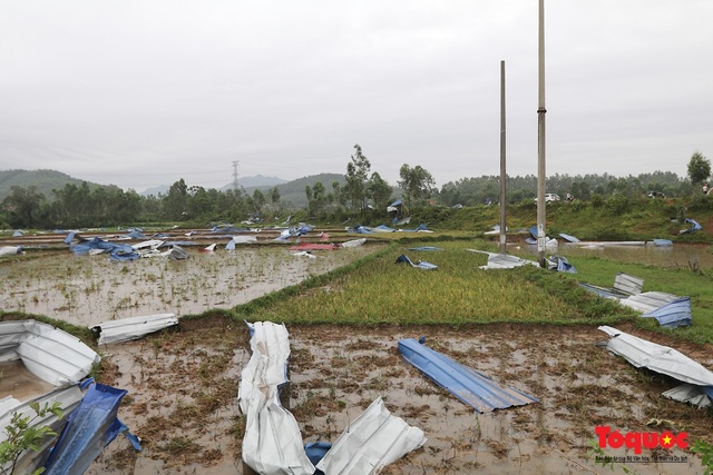 Vĩnh Phúc: Hiện trường tan hoang sau vụ lốc xoáy kinh hoàng khiến  hơn 20 người bị thương vong - Ảnh 8.