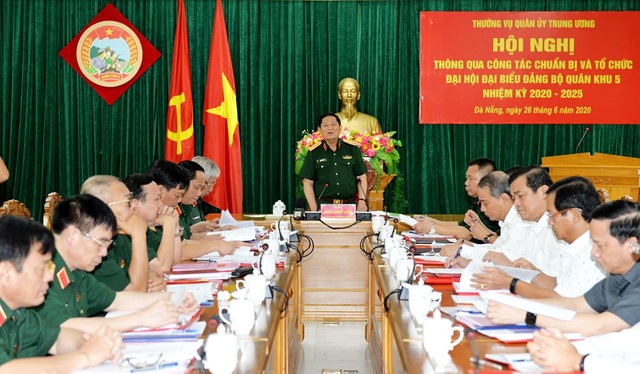 Đại tướng Ngô Xuân Lịch dự hội nghị thông qua công tác chuẩn bị và tổ chức Đại hội Đảng bộ Quân khu 5 nhiệm kỳ 2020-2025 - Ảnh 2.