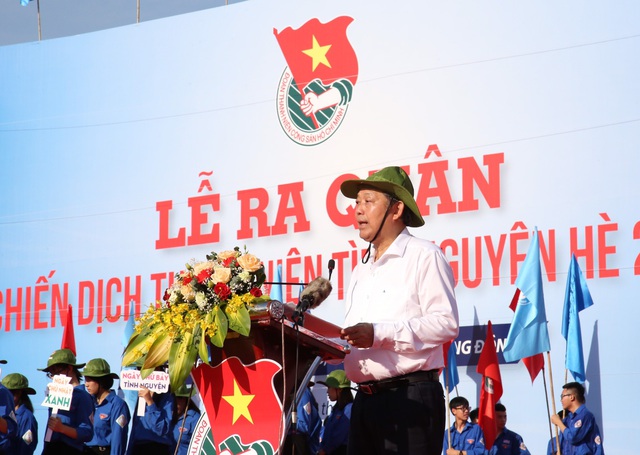 Phó Thủ tướng Trương Hòa Bình dự Lễ ra quân Chiến dịch Thanh niên Tình nguyện hè 2020 - Ảnh 2.