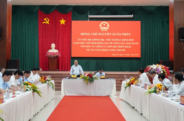 Thủ tướng làm việc với tỉnh Đồng Nai về tiến độ triển khai dự án sân bay Long Thành  - Ảnh 1.