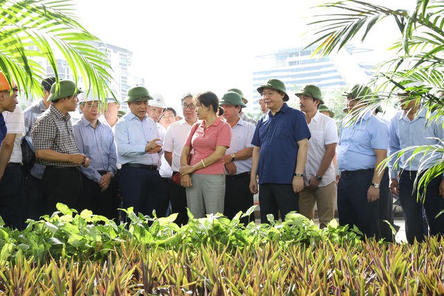 Bí thư Thành ủy Hà Nội kiểm tra các dự án trọng điểm của Thủ đô - Ảnh 3.