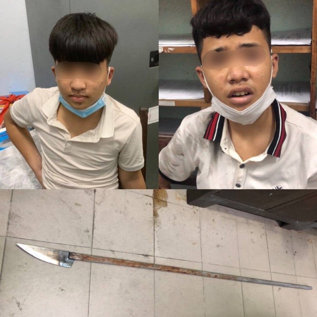 Nhóm thiếu niên vung dao chống trả lực lượng 911 Đà Nẵng  - Ảnh 1.