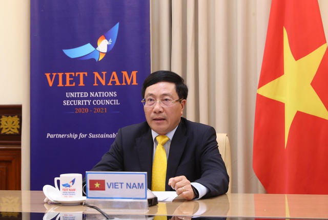 Phó Thủ tướng Phạm Bình Minh dự phiên họp trực tuyến HĐBA LHQ - Ảnh 1.