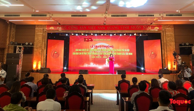 Hà Nội: Trao thưởng hai giải báo chí về xây dựng Đảng và phát triển văn hóa lần thứ III-2020 - Ảnh 1.