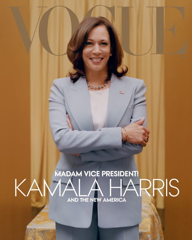 Bức ảnh phó Tổng thống đắc cử Kamala Harris xuất hiện trên tạp chí Vogue gây tranh cãi - Ảnh 2.