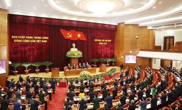 Đồng chí Nguyễn Phú Trọng được tín nhiệm bầu làm Tổng Bí thư BCH Trung ương Đảng khóa XIII - Ảnh 3.