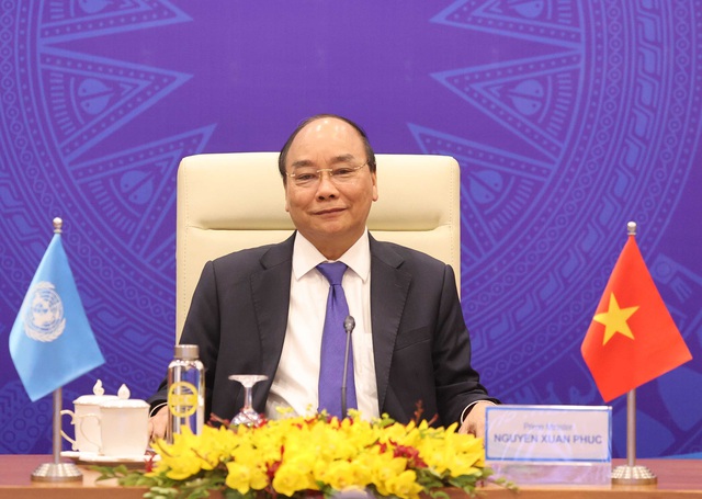 Thủ tướng Chính phủ Nguyễn Xuân Phúc phát biểu tại Phiên thảo luận mở Cấp cao trực tuyến của Hội đồng Bảo an Liên hợp quốc - Ảnh 1.