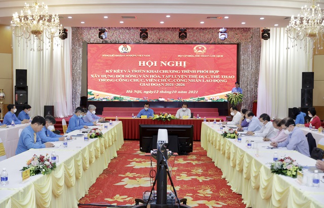 Ký kết chương trình phối hợp giữa Bộ VHTTDL và Tổng Liên đoàn Lao động Việt Nam giai đoạn 2021-2026 - Ảnh 1.