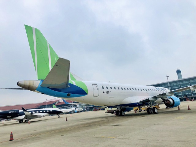 Bamboo Airways tiếp tục đón thêm phản lực Embraer, sẵn sàng tái khai thác đường bay thương mại - Ảnh 3.
