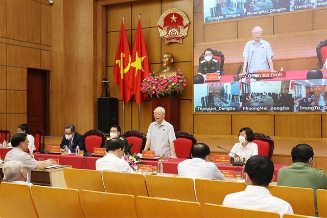 Tổng Bí thư Nguyễn Phú Trọng: Đất nước bình yên mới có điều kiện phát triển - Ảnh 1.