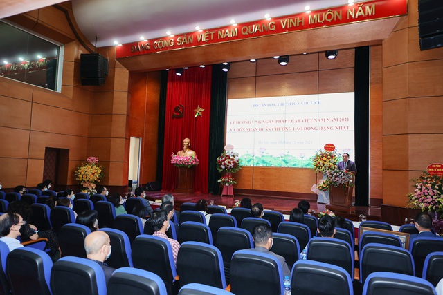 Bộ VHTTDL tổ chức Lễ hưởng ứng ngày Pháp luật Việt Nam năm 2021  - Ảnh 5.
