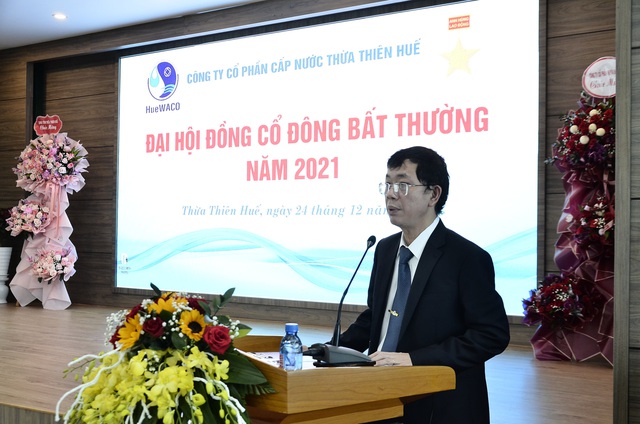 Ông Lê Quang Minh được tín nhiệm giữ chức Chủ tịch HĐQT HueWACO - Ảnh 3.