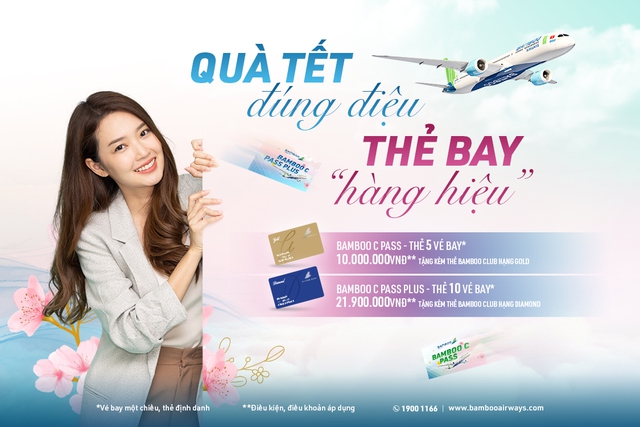 Mua thẻ bay ‘hàng hiệu’, tặng quà Tết đúng điệu cùng Bamboo Airways - Ảnh 1.