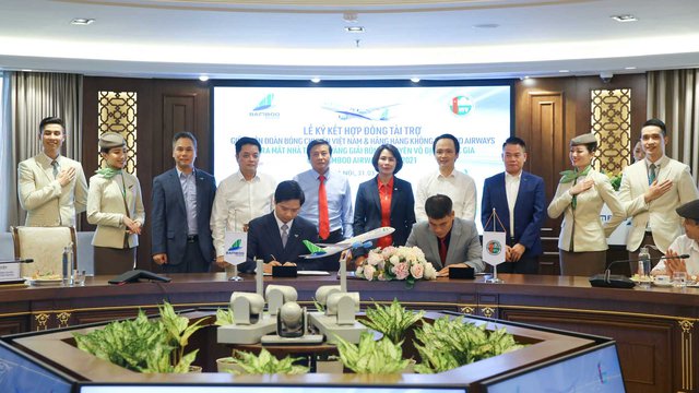 Bamboo Airways là nhà tài trợ Vàng Giải bóng chuyền Vô địch quốc gia 2021 - Ảnh 1.