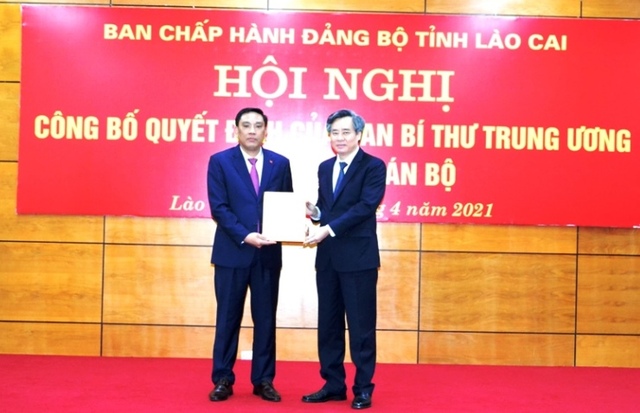 Phó Bí thư Đảng bộ Khối doanh nghiệp Trung ương làm Phó Bí thư Tỉnh ủy Lào Cai - Ảnh 1.