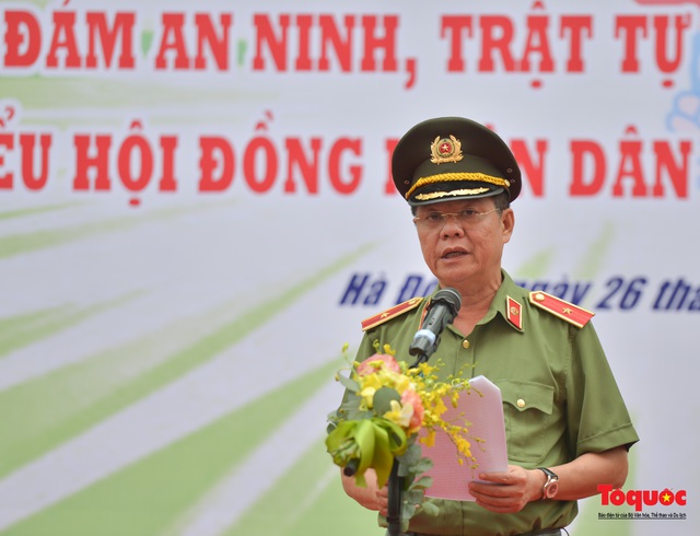 Công an Hà Nội ra quân bảo đảm an ninh, trật tự cho bầu cử Quốc hội khóa XV - Ảnh 2.
