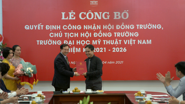 Công bố Quyết định công nhận Hội đồng trường Đại học Mỹ thuật Việt Nam nhiệm kỳ 2021 – 2026 - Ảnh 2.