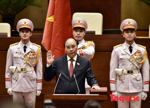 Toàn cảnh lễ tuyên thệ nhậm chức Chủ tịch nước Nguyễn Xuân Phúc - Ảnh 7.