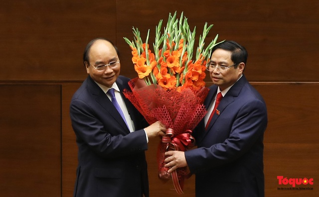 Chùm ảnh: Tân Thủ tướng Chính phủ Phạm Minh Chính tuyên thệ nhậm chức - Ảnh 10.