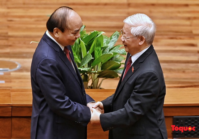 Toàn cảnh lễ tuyên thệ nhậm chức Chủ tịch nước Nguyễn Xuân Phúc - Ảnh 10.