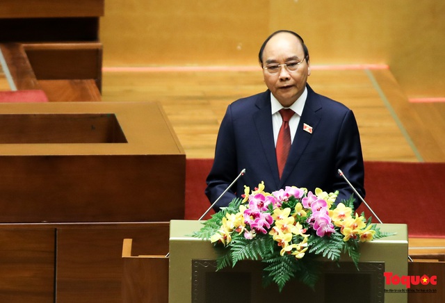 Toàn cảnh lễ tuyên thệ nhậm chức Chủ tịch nước Nguyễn Xuân Phúc - Ảnh 9.