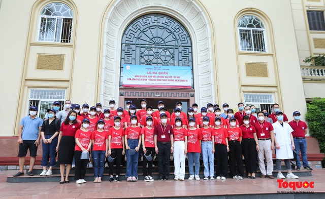 Sinh viên trường y &quot;xuất quân&quot; chi viện cho điểm nóng Bắc Ninh chống dịch Covid 19 - Ảnh 1.