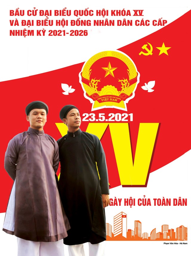 Ngành văn hóa Thừa Thiên Huế khuyến khích cử tri mang áo dài đi bầu cử - Ảnh 1.