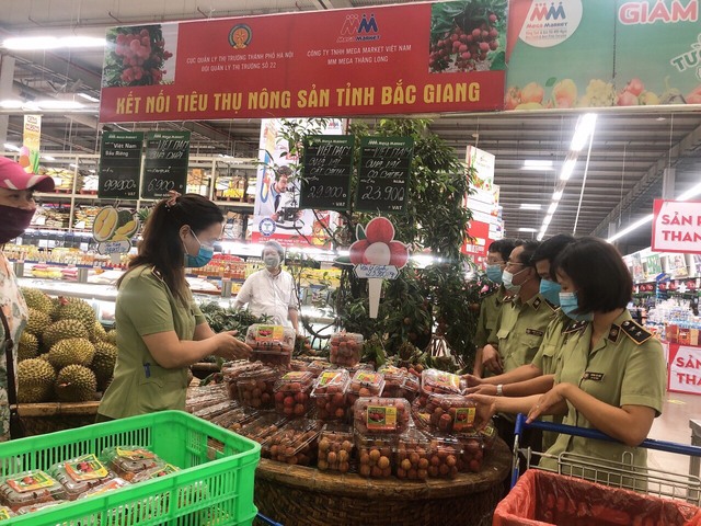 Kết nối tiêu thụ vải thiều Bắc Giang trong siêu thị Mega Market Thăng Long, Hà Nội - Ảnh 1.