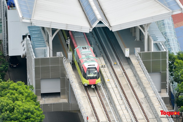 Vận hành thử nghiệm liên động tuyến đường sắt trên cao đoạn Nhổn – Cầu Giấy - Ảnh 9.