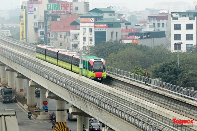 Vận hành thử nghiệm liên động tuyến đường sắt trên cao đoạn Nhổn – Cầu Giấy - Ảnh 8.