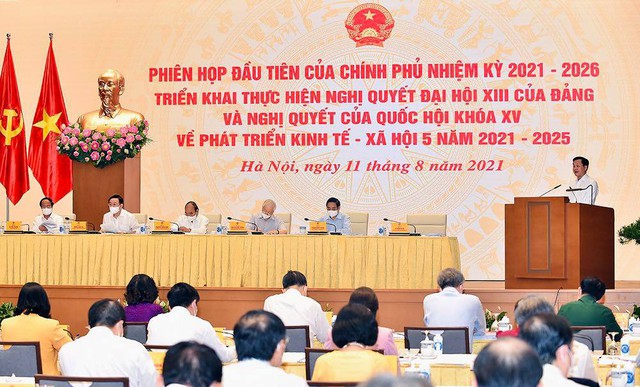 Chùm ảnh: Phiên họp toàn thể đầu tiên của Chính phủ nhiệm kỳ 2021-2026 - Ảnh 11.
