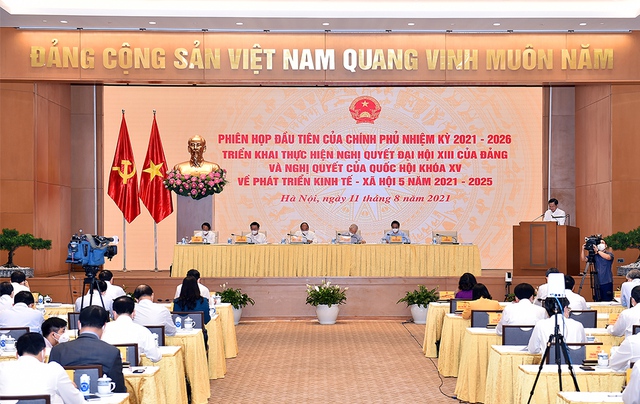 Chùm ảnh: Phiên họp toàn thể đầu tiên của Chính phủ nhiệm kỳ 2021-2026 - Ảnh 1.