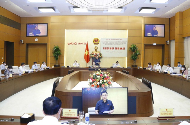 Chủ tịch Quốc hội Vương Đình Huệ chủ trì phiên họp về chiến lược xây dựng và hoàn thiện Nhà nước pháp quyền - Ảnh 2.