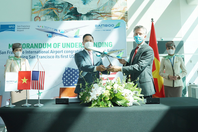 Bamboo Airways đón chuyến bay thẳng không dừng đầu tiên kết nối Việt – Mỹ tại sân bay San Francisco - Ảnh 5.