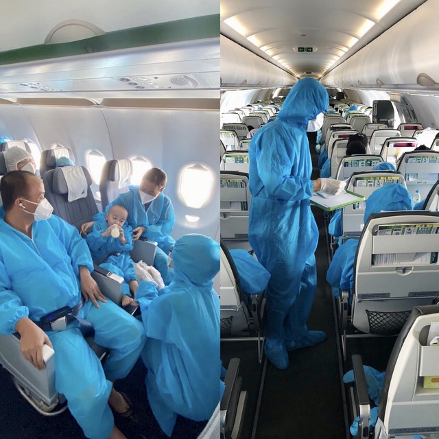 Bamboo Airways bay chuyên cơ đưa đoàn y bác sĩ tiếp viện miền Nam chống dịch và công dân Bắc Giang hồi hương - Ảnh 3.