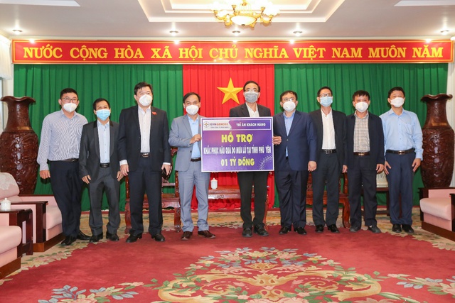 Tổng công ty Phát điện 2 hỗ trợ 01 tỷ đồng cho người dân vùng lũ Phú Yên - Ảnh 1.