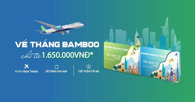 Bamboo Airways tung sản phẩm vé tháng tiện ích, bay thỏa thích với giá chỉ từ 1.650.000 VNĐ - Ảnh 2.