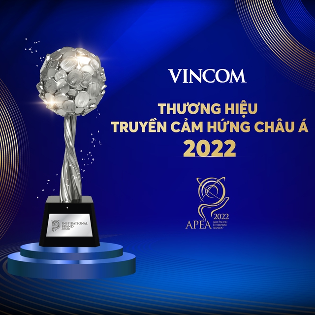 Vincom Retail nhận giải thưởng thương hiệu truyền cảm hứng Châu Á - Thái Bình Dương 2022 tại APEA - Ảnh 1.