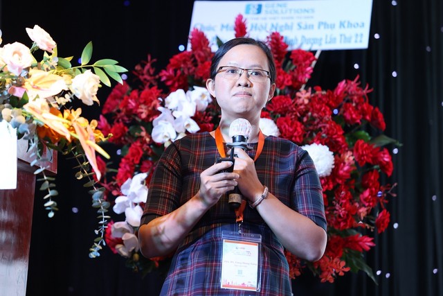 ThS.BS Tăng Hùng Sang trình bày tham luận: “Ứng dụng xét nghiệm gen trong chẩn đoán trước sinh”