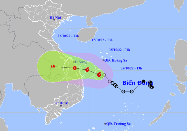 Áp thấp nhiệt đới trên Biển Đông mạnh lên thành bão số 5 - Ảnh 1.