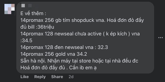 Giới đầu cơ thu gom iPhone 14 Pro Max màu Tím khiến giá máy tăng mạnh - Ảnh 4.