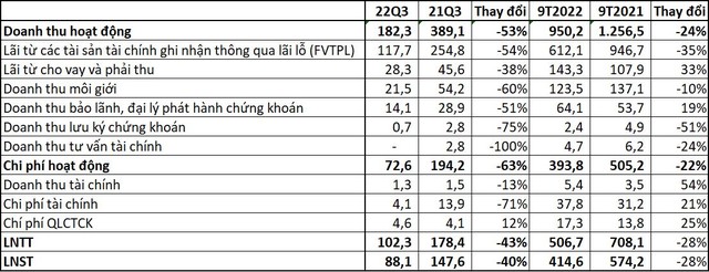 Dư nợ margin tăng gấp đôi, lợi nhuận sau thuế của VIX giảm 40% trong quý 3 - Ảnh 1.