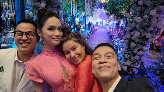 Toàn cảnh hôn lễ Hoa hậu Đỗ Mỹ Linh và chồng doanh nhân: Dàn mỹ nhân đổ bộ, Lương Thùy Linh bắt được hoa cưới  - Ảnh 10.
